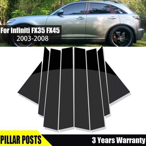 8pcs brillant noir pilier - noir,